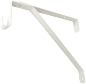 OVAL Closet Rod Shelf Bracket | Adjustable for Rear Cleat Strip | White | 20 ...