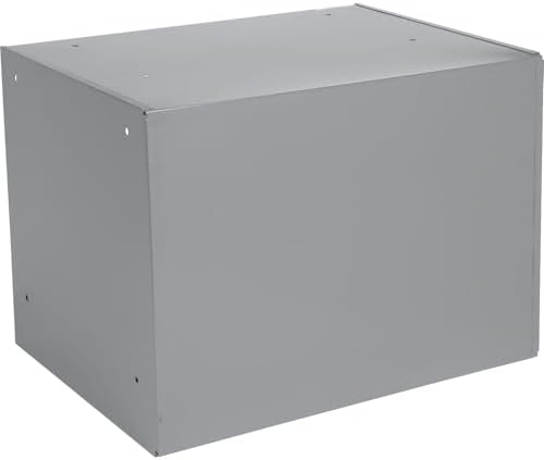 Global Industrial Durham Steel Compartment Box Rack with Four Adjustable Divi...