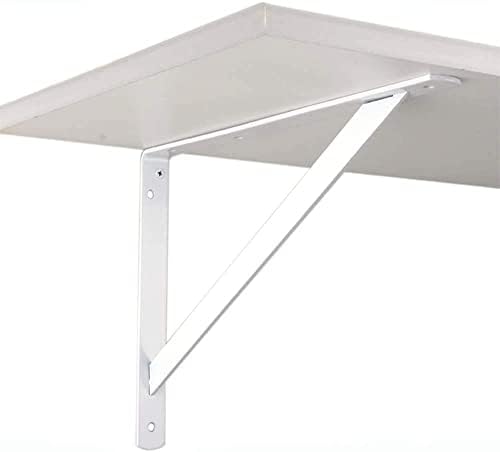 10 Inch Shelf Brackets , 10 Pack Heavy Duty L Brackets for Shelves, 90 Degree...