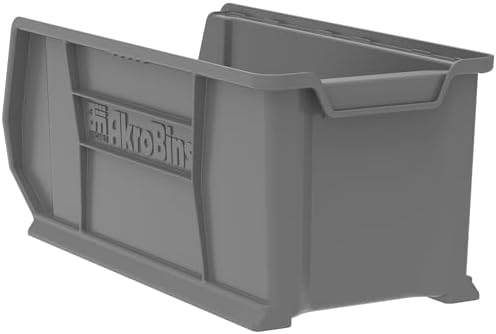 Akro-Mils 30287 Super-Size AkroBins Plastic Storage Bins, Space-Saving Stacka...