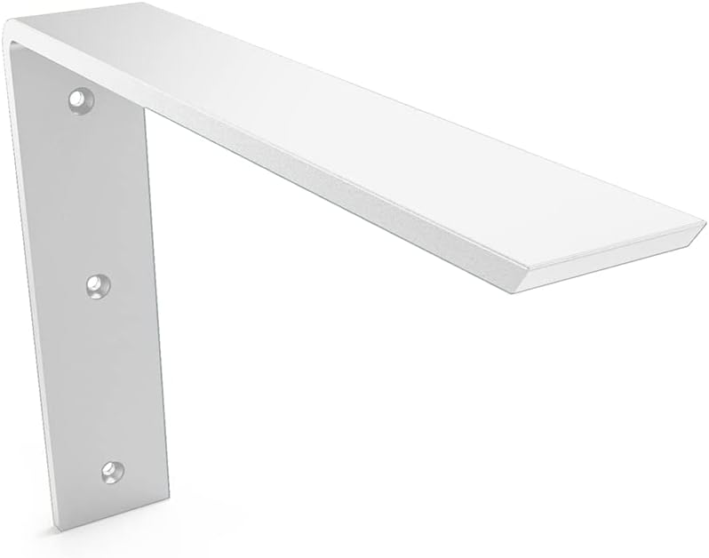 Iron Supports Front Mount L Bracket - Heavy Duty Steel Countertop Bracket for...