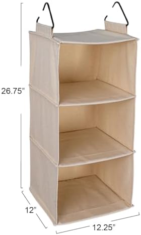 Household Essentials Cedarline 3-Shelf Hanging Closet Organizer, Heavy-Duty C...