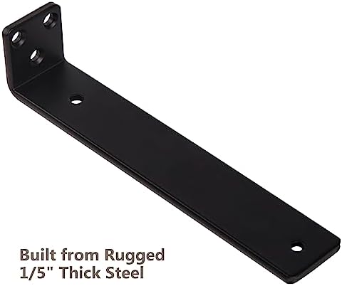 NEODROP 8 Inch Floating Shelf Brackets, Heavy Duty Hidden Bracket for Wall, M...