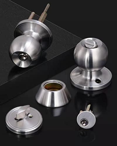 Lanwandeng 2 Sets All Keyed Same Entry Door Knob and Single Cylinder Deadbolt...