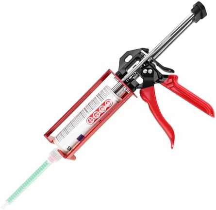 200ml 6.75 fl oz Dual Cartridge Epoxy Gun 1:1 2:1 Cartridge Bonding Black