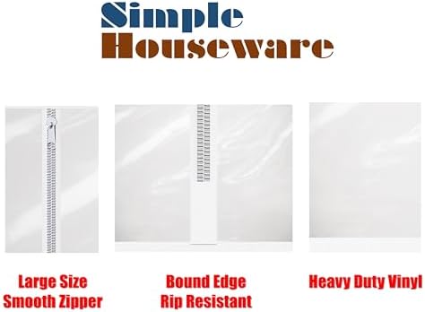 Simple Houseware Industrial Grade Z-Base Garment Rack w/Cover Tube Bracket