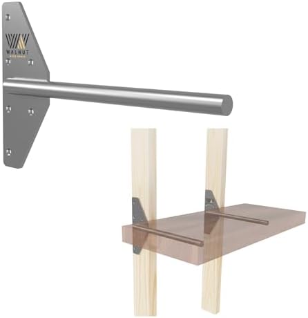 Walnut Wood Works Strongest Floating Shelf Bracket, 200 LB Weight Capacity, S...