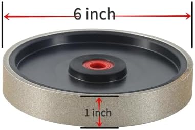 CBN Grinding Wheel 6 inch 150 Grit,Adjustable Bore,1'' Wide, Suitable...