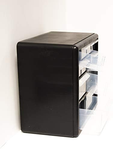 Homak 12-Drawer Parts Organizer, Black, HA01012001