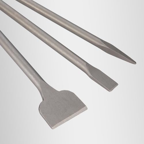 SDS MAX Shanks 16"Chisel Set,3 Pcs Masonry Concrete Drill Bit