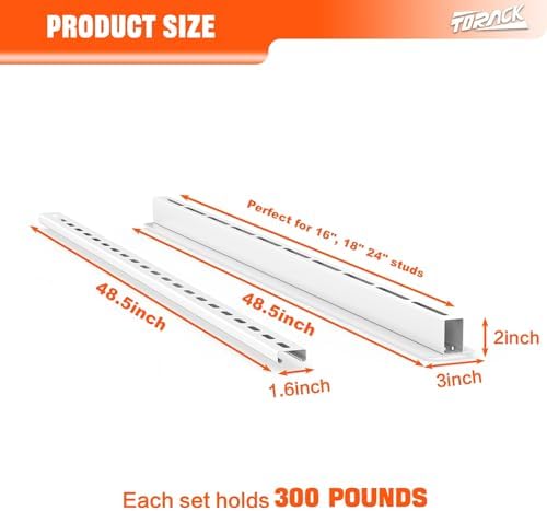 TORACK Garage Ceiling Bin Storage Rack, Overhead Tote Storage Rail System