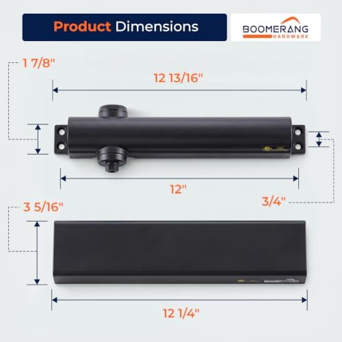 Boomerang D8016 Heavy-Duty Designer Auto Commercial Door Closer