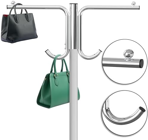 Simple Houseware Industrial Grade Z-Base Garment Rack w/Cover Tube Bracket