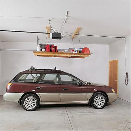 HARKEN Ceiling Mounted Garage Storage Pulley System for Cargo, Rooftop Carrie...