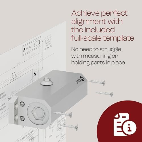 PrimeWare DC-300 Adjustable Automatic Door Closers for Home | Soft Close, No ...