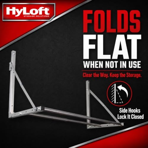 HyLoft Wall-Mounted Folding Tire Storage Loft Rack