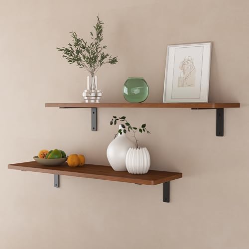 NEODROP 12-Pack 10 Inch Heavy Duty Shelf Brackets, Premium Floating L Bracket...