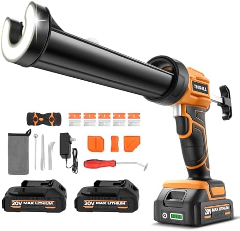 This Hill Cordless Electric Caulk Gun, 10oz Dripless Silicone Hand Caulking G...