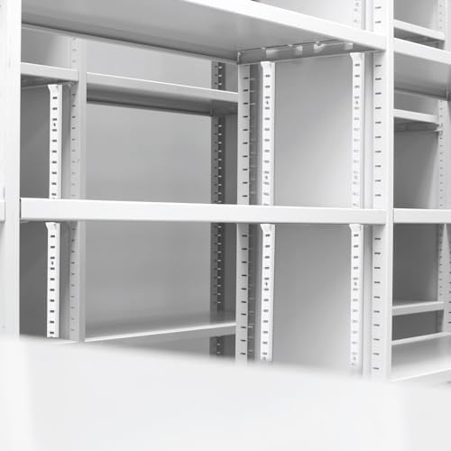 Yaocom 12 Pcs 36 Inch Shelf Pilaster Mortise Mount Pilaster Strip, White