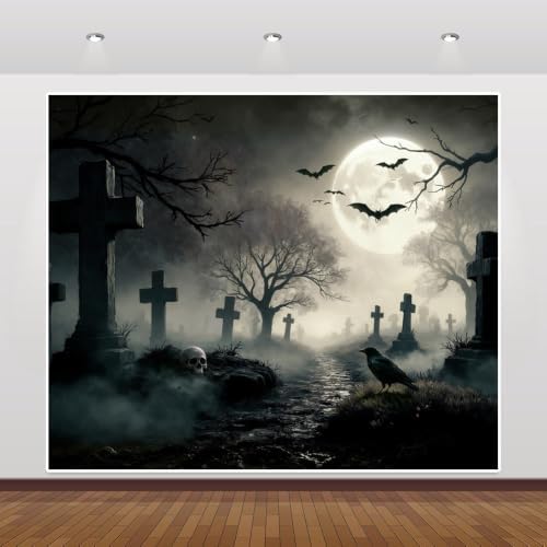Halloween Backdrop for Photography 10x8ft Gothic Theme Party Decorations