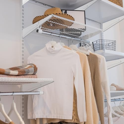 Menkxi 6 Pcs Track Locking Shelf Bracket, 12 Inch