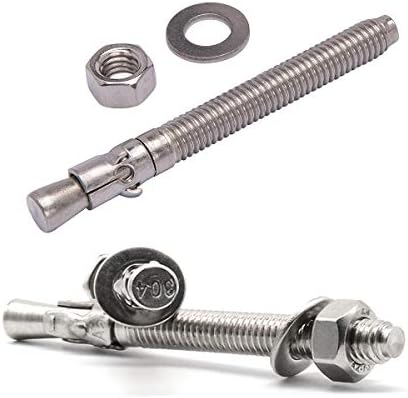 5/8" X 7" Concrete Anchor, 304 Stainless Wedge Anchor with Excellen...