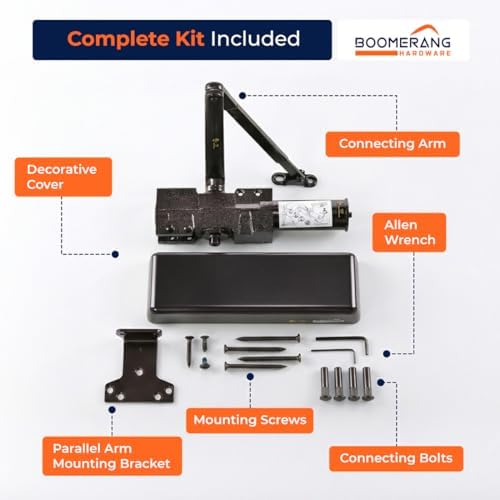 Boomerang D9016 Extra Heavy-Duty Designer Auto Commercial Door Closer