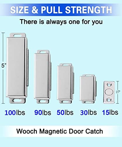 WOOCH Magnetic Door Catch - 30lb High Magnetic Stainless Steel Heavy Duty Cat...