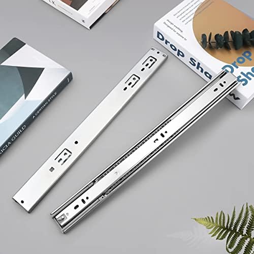 Gobrico 22 Inch Rear/Side Mount Drawer Slides, Ball Bearing Soft Close Drawer...