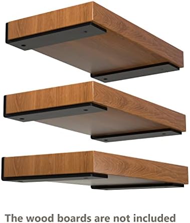 NEODROP 12 Inch Floating Shelf Brackets, Heavy Duty Hidden Bracket for Wall, ...