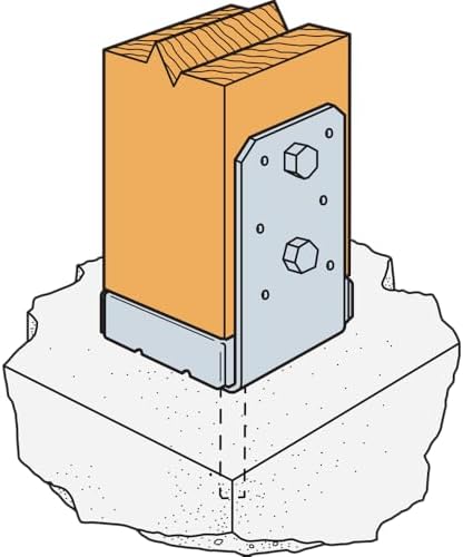 Simpson Strong-Tie ABU44Z ABU ZMAX Galvanized Adjustable Standoff Post Base f...