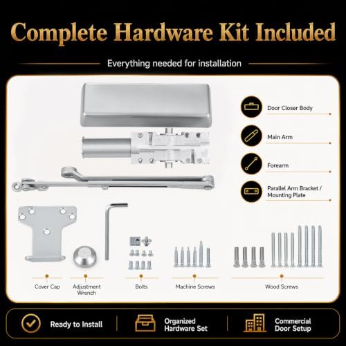 NEWBANG Grade 1 Commercial Heavy Duty Door Closer with Self-Closing