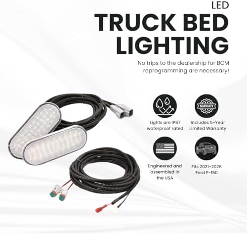 LED Truck Bed Light Kit -Compatible with Ford F-150 2021–2026