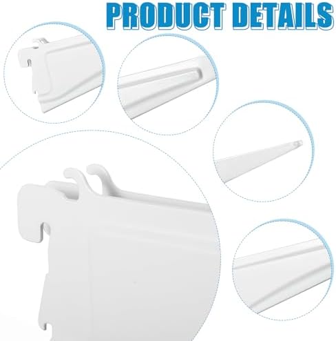 Menkxi 12 Pcs Track Locking Shelf Bracket, 12 Inch