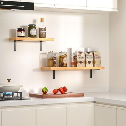 12 Pack - L 6" x H 4" x W1.5, 5mm Thick Black L Shelf Bracket, Iron...