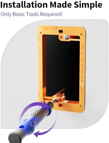 VCELINK Low Voltage Mounting Bracket, Flush Low Voltage Box, Orange 25-Pack