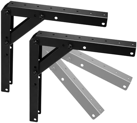 Sihnman Heavy Duty Adjustable Angle Bracket (2 pc) for Wall Mount, Roof Mount...