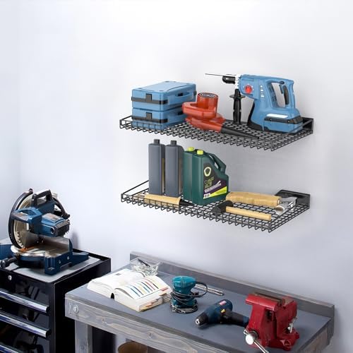 TORACK Wall-Mounted Storage Shelves, Mixed-Size Wall Floating Shelving