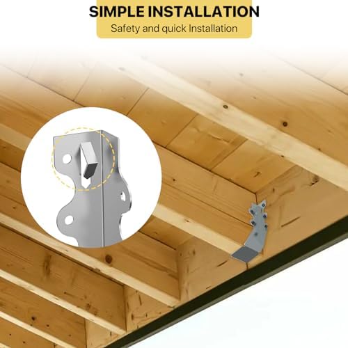 25 pcs 2x6 Joist Hanger,LU26 18 Gauge Double Shear Face Mount Joist Hanger,Hu...