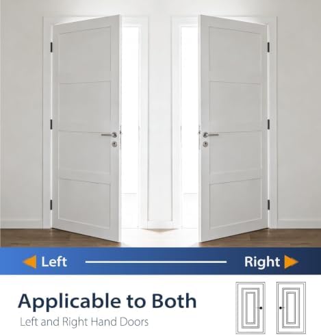 3-Pack 4 Inch Self Closing Door Hinges,Square & 5/8" Radius Corners,...