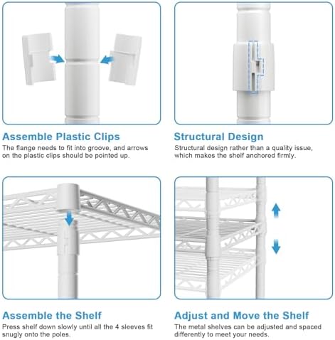 Ulif M2 Wall Mounted Closet System, White Clothes Rack Mount onto the Wall