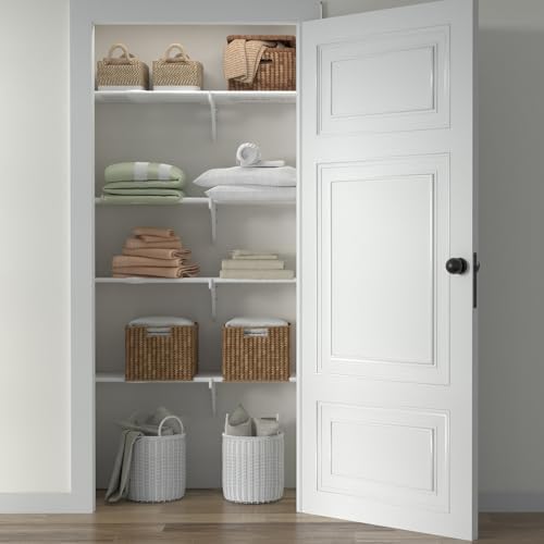 DIY Expandable Closet Shelf (NO Hanging Rod) Easy to Install to 2 Sidewalls