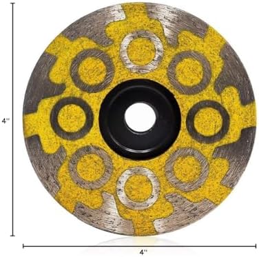 YIJING 4" Diamond Cup Wheel Resin Diamond Grinding Wheel Medium Grit wit...