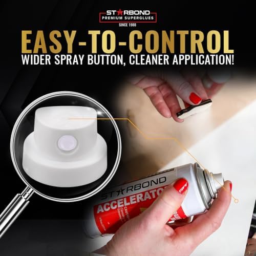 STARBOND CA Glue with Activator Kit – Thin, Medium & Thick 2 oz Bottles w...
