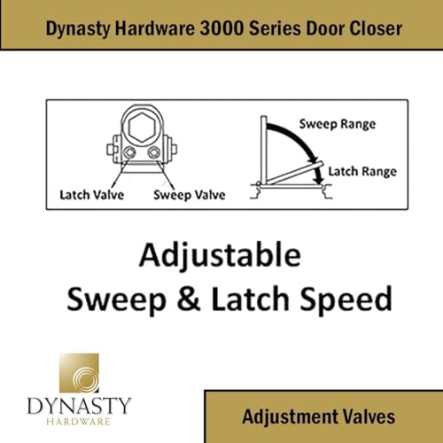 Dynasty 3000 Series Door Closer, Sprayed Duronotic Bronze, Spring 3