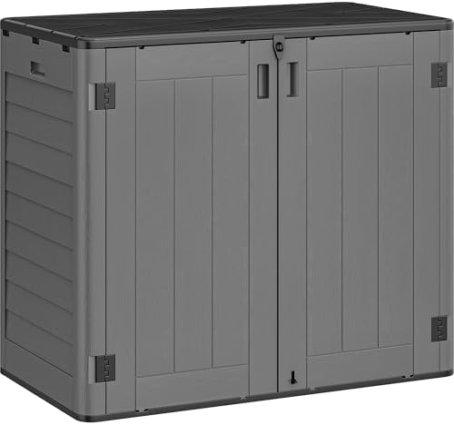 YITAHOME Outdoor Storage Shed w/o Shelf, 30 cu ft Horizontal Storage Shed Out...