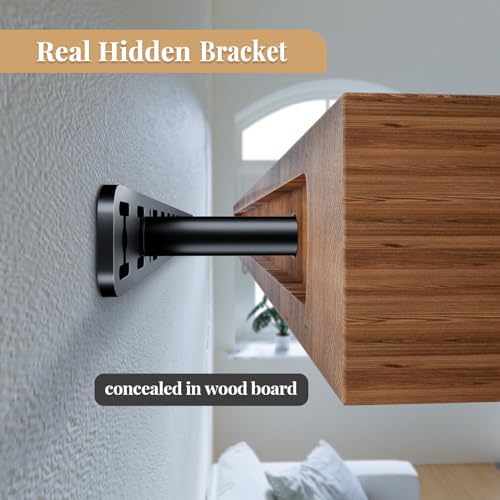 1pc Floating Shelf Hardware Heavy Duty Hidden Shelf Brackets Support,Wall Mou...