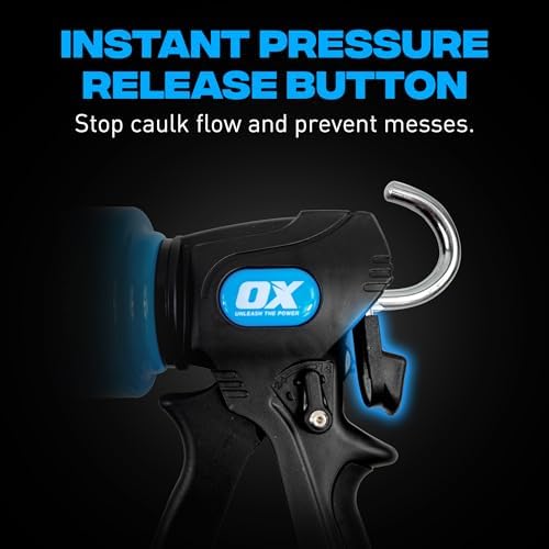 OX Pro 29 oz Caulking Gun - Heavy Duty Dual Thrust Caulk Gun