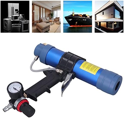 Sausage Silicone Caulking Glue Gun,310ml 1/4in Pneumatic Glass Glue Gun With ...