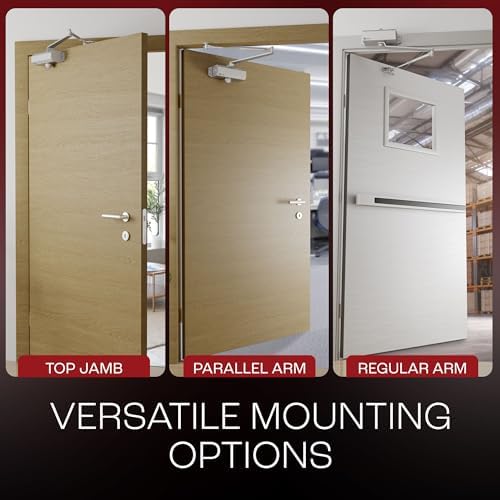 PrimeWare DC-300 Adjustable Automatic Door Closers for Home | Soft Close, No ...